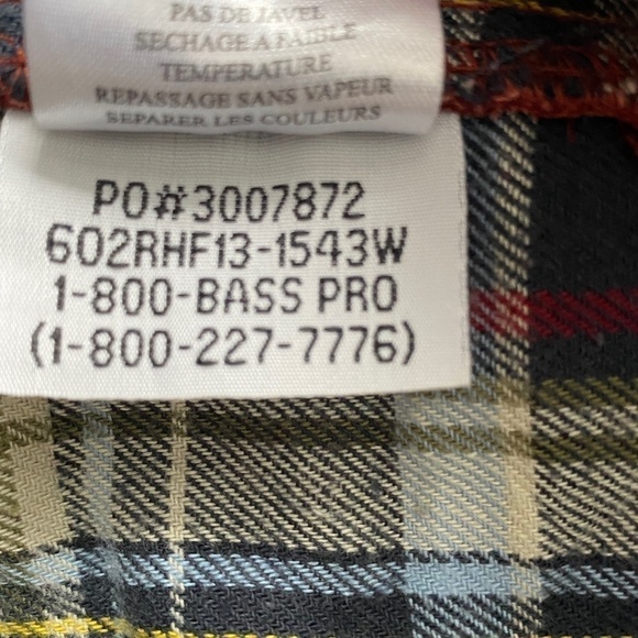 Red Head sold at Bass Pro chore jacket/shirt fleece lined 100% cotton size M - Picture 8 of 9